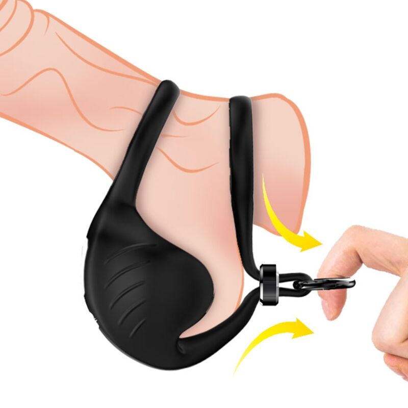 Comprar ARMONY Anillo Vibrador Con Control Remoto Negro – 9 Modos De Vibración Para Placer Personalizable-Noxtic