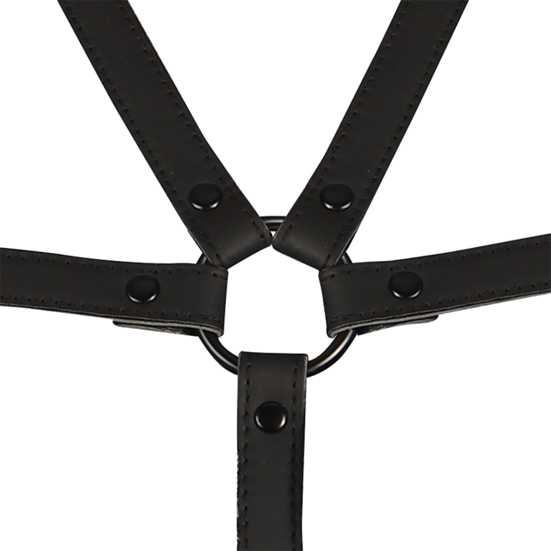 FETISH SUBMISSIVE BONDAGE - ADJUSTABLE TORSO AND ARMS HARNESS