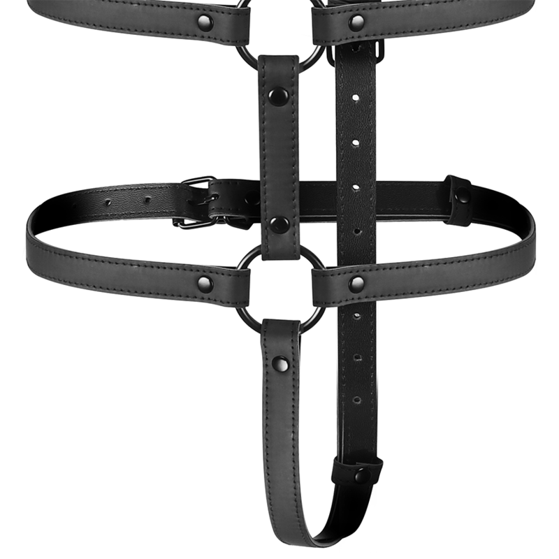 Comprar FETISH SUBMISSIVE Arnés Ajustable Para Torso Y Brazos – Diseño De Cuero Vegano Para Comodidad Y Estilo-Noxtic
