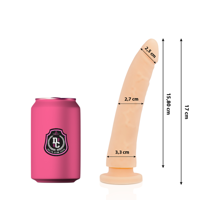 Comprar DELTA CLUB Dildo Realista Natural Silicona Médica 17 Cm – Material Seguro Para Placer Confiable-Noxtic