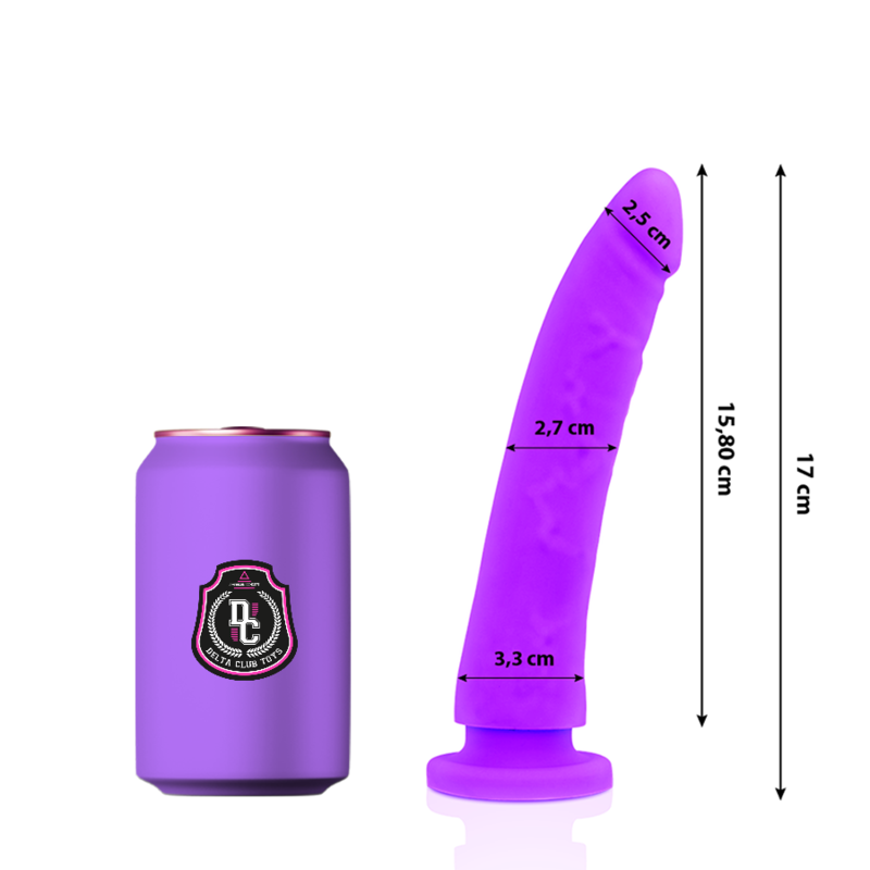 Comprar Delta Club Dildo Realista Lila – Silicona Médica Hipoalergénica Para Placer Seguro-Noxtic