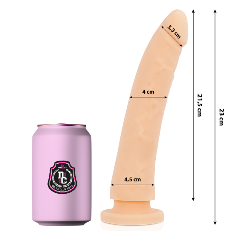 Comprar DELTA CLUB Dildo Realista Natural Silicona Médica 23 CM – Diseño Confortable Para Placer Personal-Noxtic