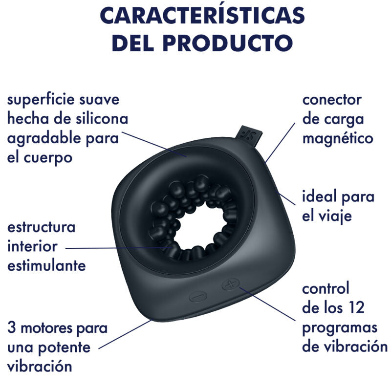 Comprar Satisfyer Ring Stroker – Innovador Masturbador Y Vibrador Ergonómico Para Placer Intimo-Noxtic