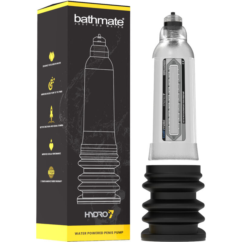 Comprar Bathmate Hydro 7 Hercules Transparente – Desarrollador Con Tecnología Hidráulica Para Erecciones Fuertes-Noxtic