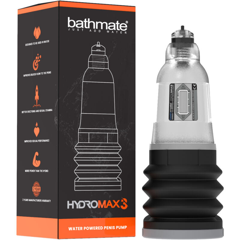 Comprar BATHMATE Hydromax 3 Transparente – Dispositivo Innovador Para Adaptarse A Todos Los Tamaños-Noxtic