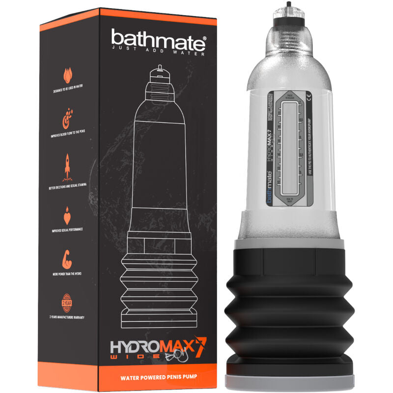 Comprar BATHMATE Hidromax 7 Wide Boy X30 Transparente – Bomba De Presión Para Aumento De Circunferencia-Noxtic