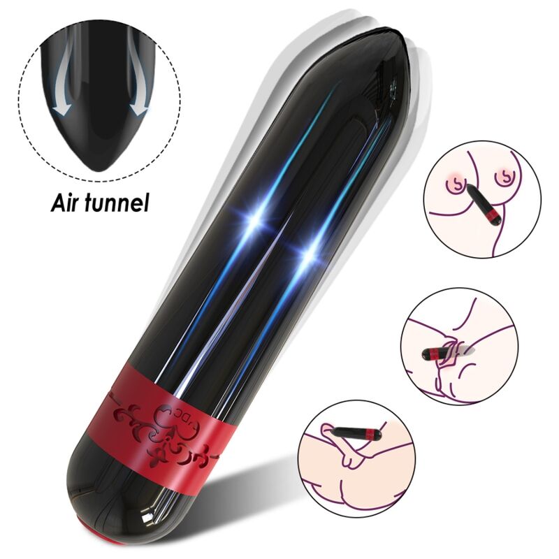 Comprar ARMONY Rocket Bala Vibradora Con Control Remoto Negro – Diseño Elegante Para Placer Personalizado-Noxtic