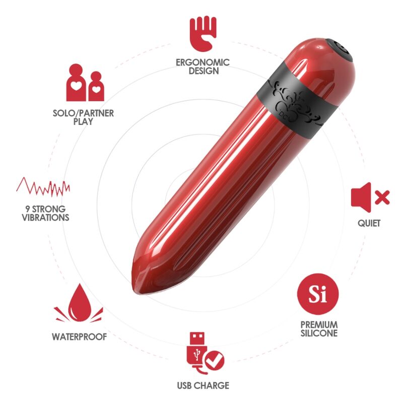 Comprar ARMONY Rocket Bala Vibradora Fucsia – Control Remoto Para Experiencia Sensorial Única-Noxtic
