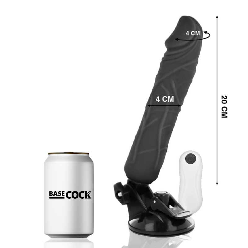 Basecock Vibrador Realístico Control Remoto 20 Cm – Diseño Natural Para Una Estimulación Única