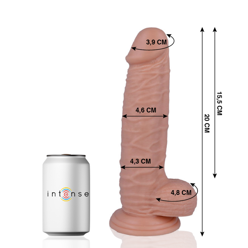 Comprar MR Intense Dildo Realista 20 Cm – Tacto Suave Con Diseño Natural Para Uso Versátil-Noxtic