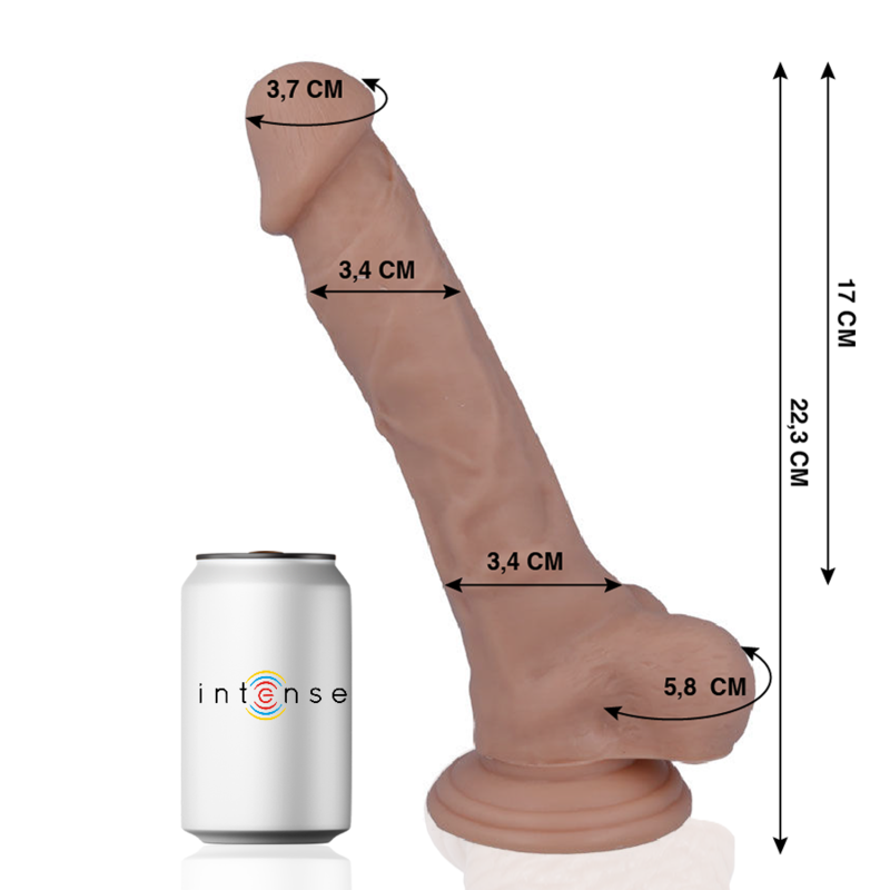 Comprar MR Intense Dildo Realista 22.3 Cm – Diseño Suave Para Placer Confiable-Noxtic