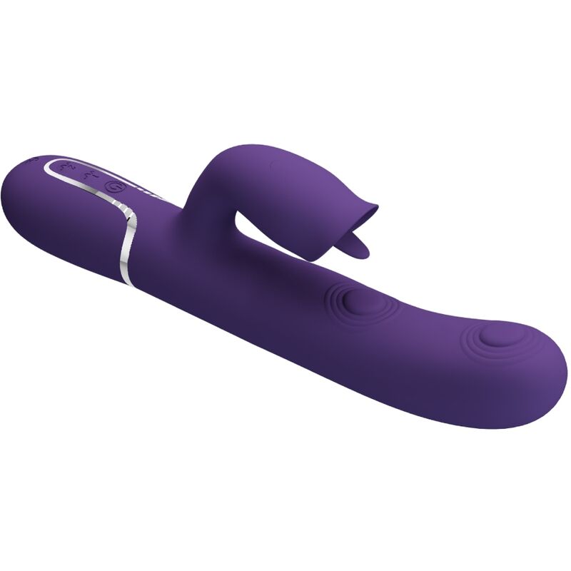 Comprar Pretty Love Vibrador Rabbit Con Licking Morado – Diseño Elegante Con 7 Modos De Golpe Y Lamido-Noxtic