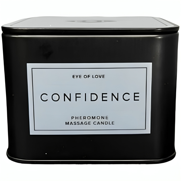 EYE OF LOVE Confidence Vela Masaje Para Hombre 150 ML – Vela 3 En 1 Con Base De Manteca De Karité Para Placer Sensorial