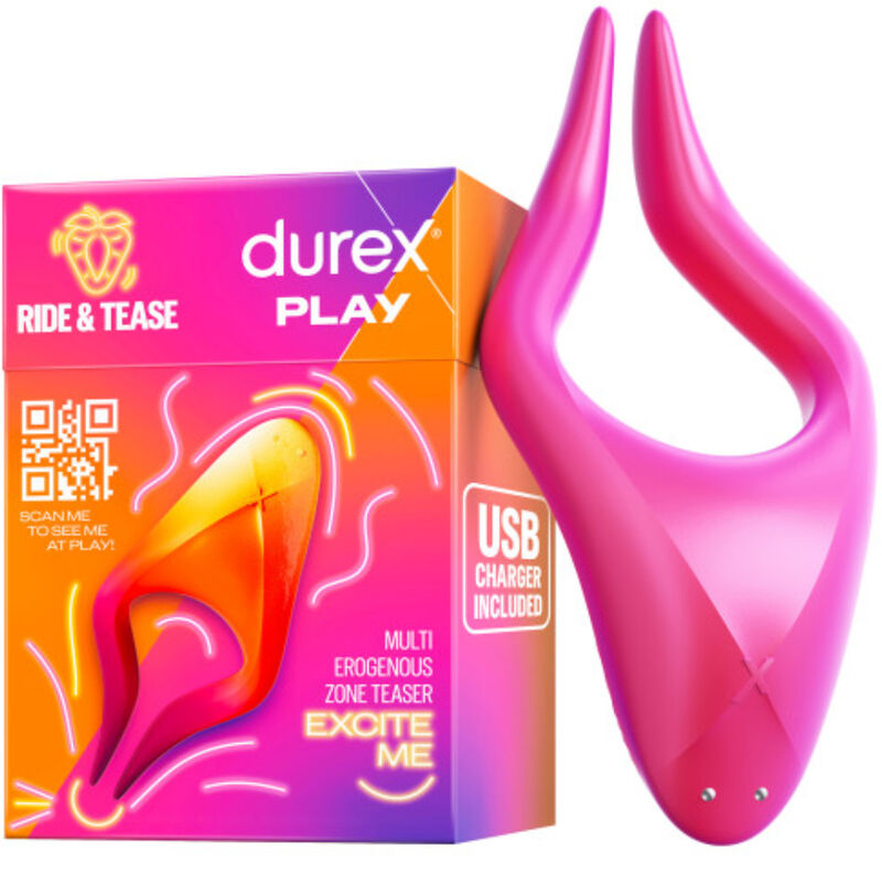 Comprar DUREX Toy Multiestimulador Ride y Tease – Vibrador Recargable Con Diseño Ergonómico Para Placer Sensorial-Noxtic
