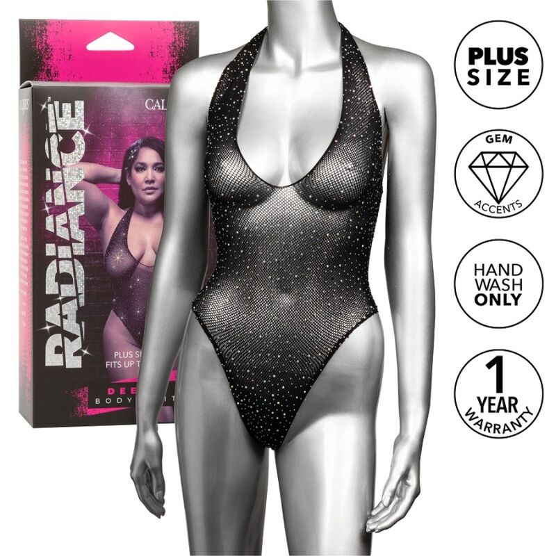 Comprar CALEXOTICS Radiance Body Con Escote En V Profundo – Diseño Ergonómico Con Elegante Pedrería Para Confort Sensual-Noxtic