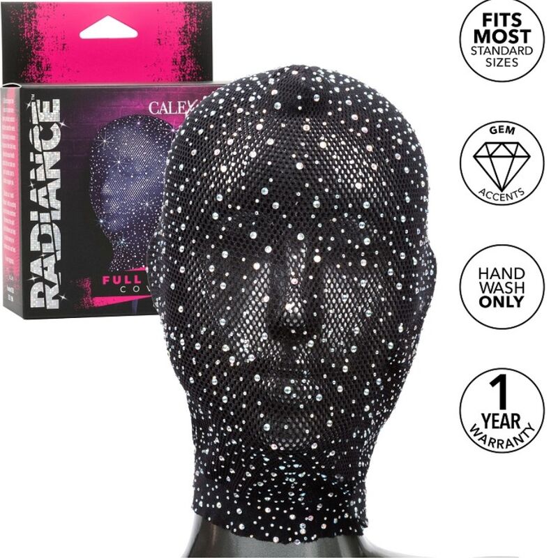 Comprar CALEXOTICS Radiance Capucha Pedrería – Diseño Elegante Con Malla Transpirable Para Placer Intenso-Noxtic