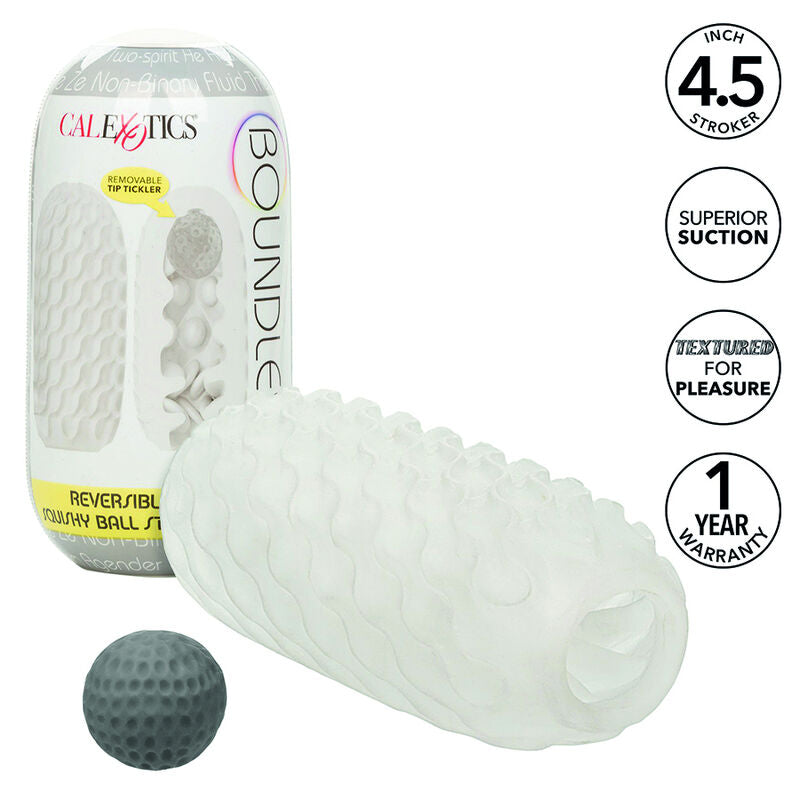 Comprar CALEXOTICS Boundless Stroker Blando Reversible Gris – Juguete Versátil Con Diseño Suave Para Placer Personal-Noxtic