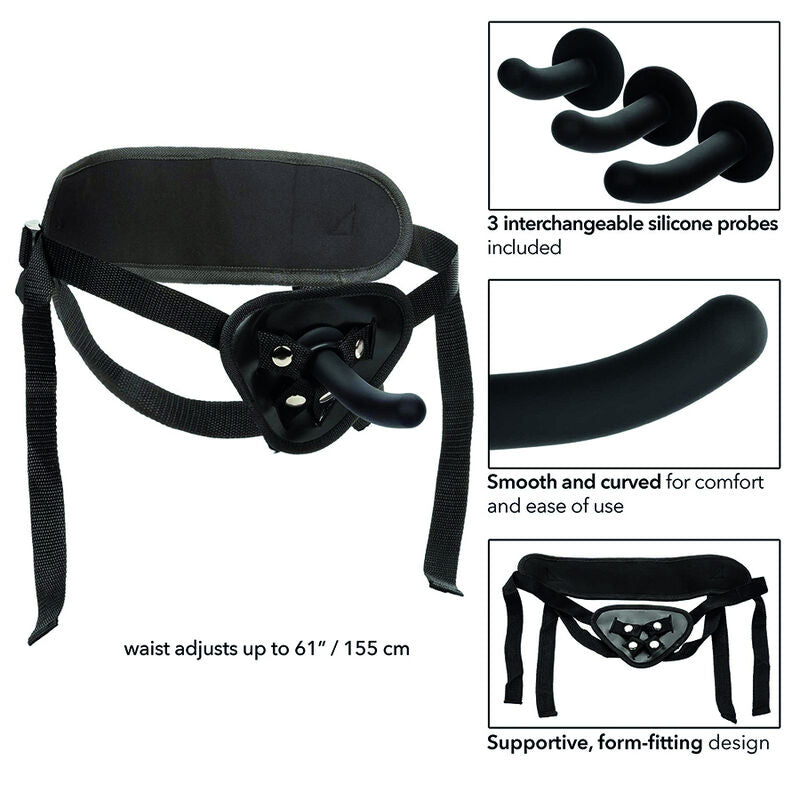 Comprar CALEXOTICS Boundless Kit Arnés Silicona Curvado – Juguete Versátil Con Diseño Ergonómico y Sondas Ajustables-Noxtic