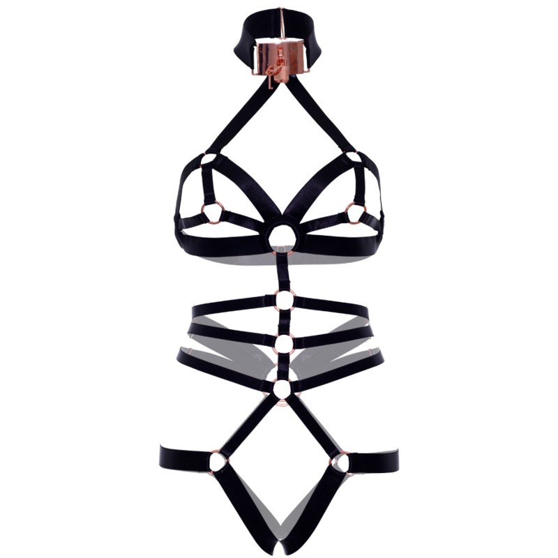 Comprar LEG AVENUE Arnes Body Elástico – Diseño Ajustable Con Gargantilla Elegante-Noxtic