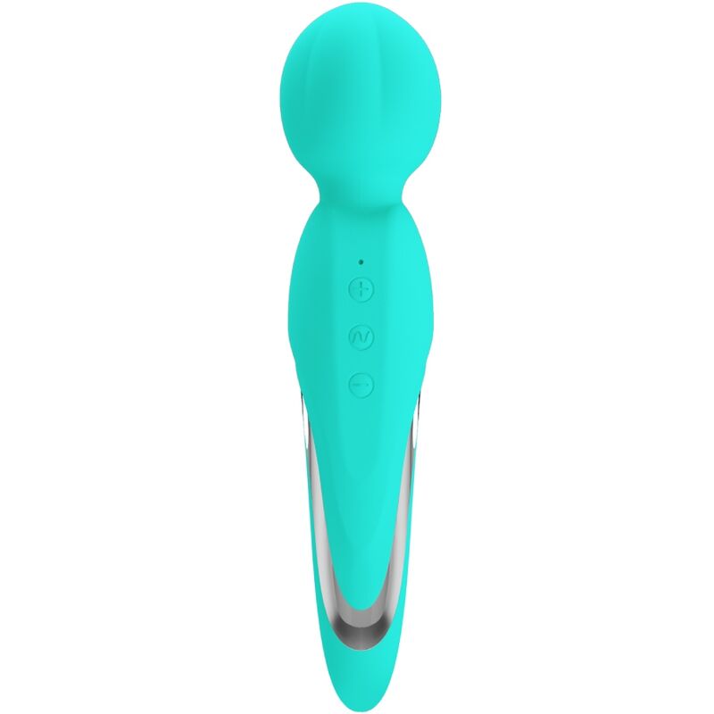 Comprar PRETTY LOVE Walter Vibrador Wand Verde Agua – Masajeador De Silicona Suave Con 7 Funciones De Vibración-Noxtic