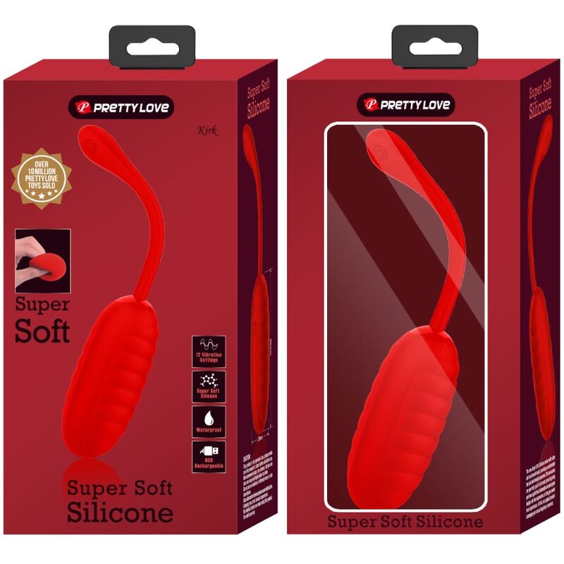 Comprar Pretty Love Kirk Huevo Vibrador Recargable Rojo – Estimulación Discreta Con Diseño Elegante-Noxtic
