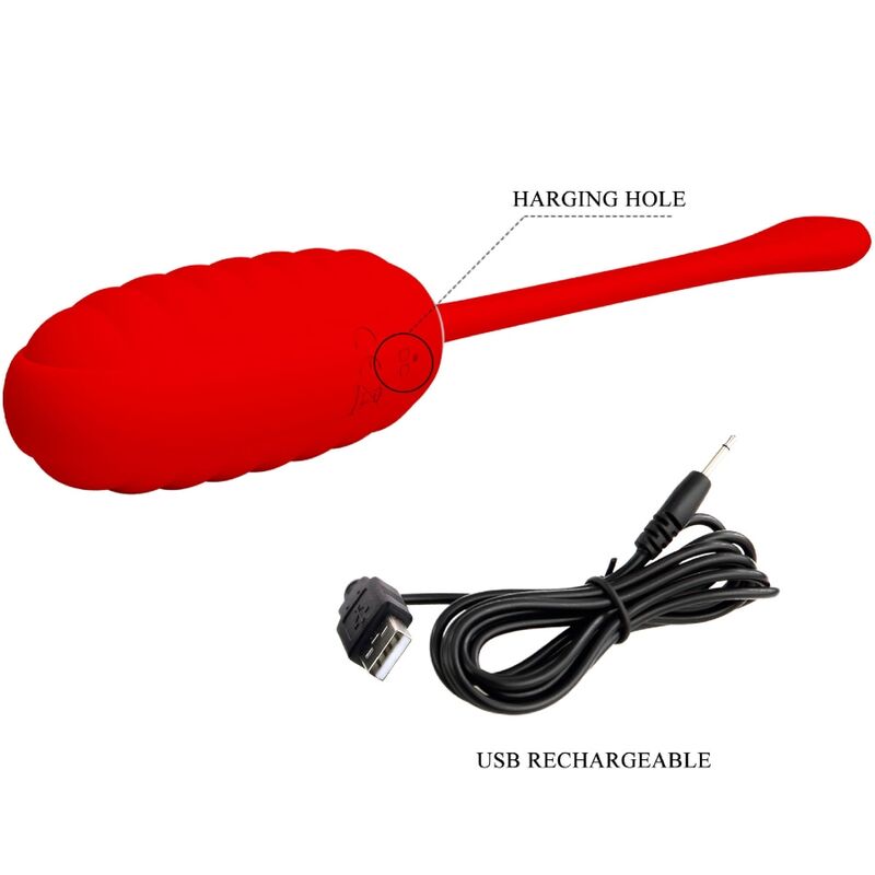 Comprar Pretty Love Kirk Huevo Vibrador Recargable Rojo – Estimulación Discreta Con Diseño Elegante-Noxtic