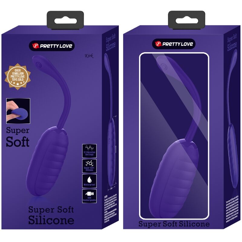 Comprar PRETTY LOVE Kirk Huevo Vibrador Recargable Lila – Diseño Discreto Con Libertad Sensorial-Noxtic