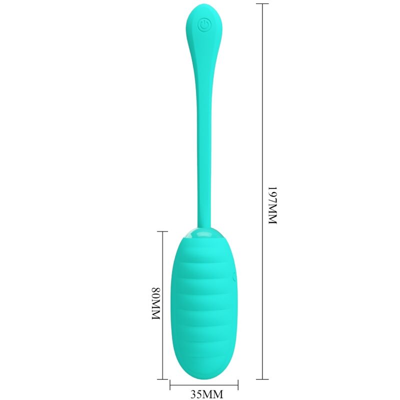 Comprar Pretty Love Kirk Huevo Vibrador Verde Agua – Juguete Erótico Recargable Con Diseño Discreto y Versátil-Noxtic