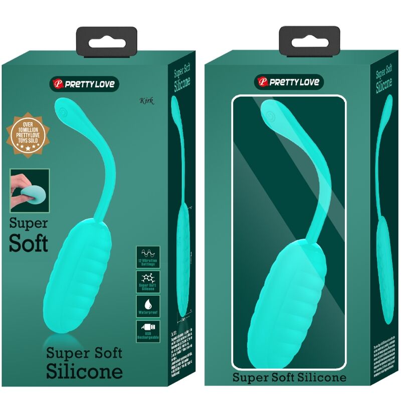 Comprar Pretty Love Kirk Huevo Vibrador Verde Agua – Juguete Erótico Recargable Con Diseño Discreto y Versátil-Noxtic