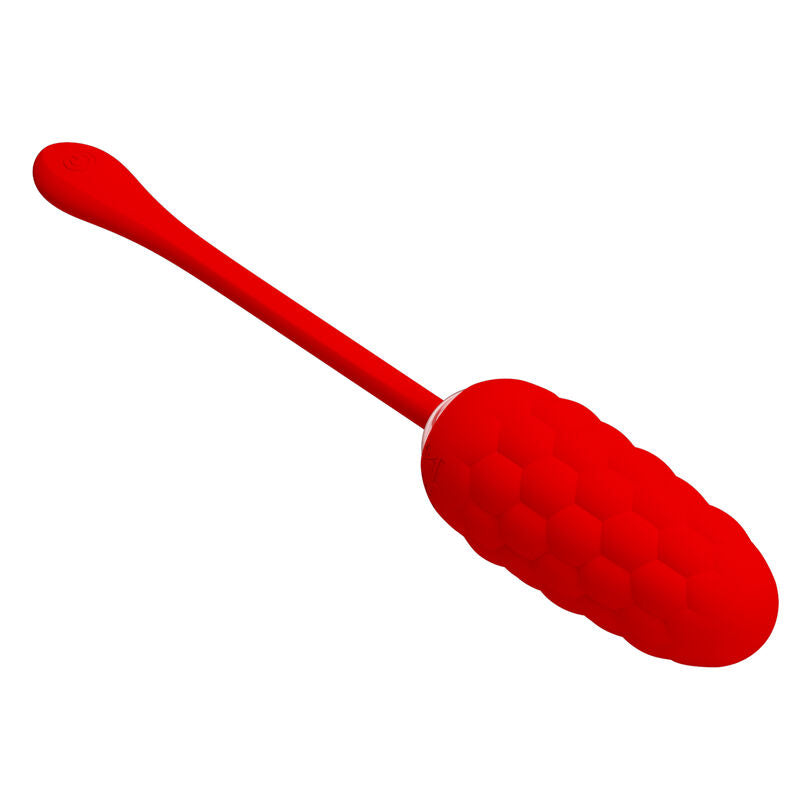 Comprar Pretty Love Huevo Vibrador Rojo – Textura Marina Con 12 Potentes Modos De Vibración-Noxtic