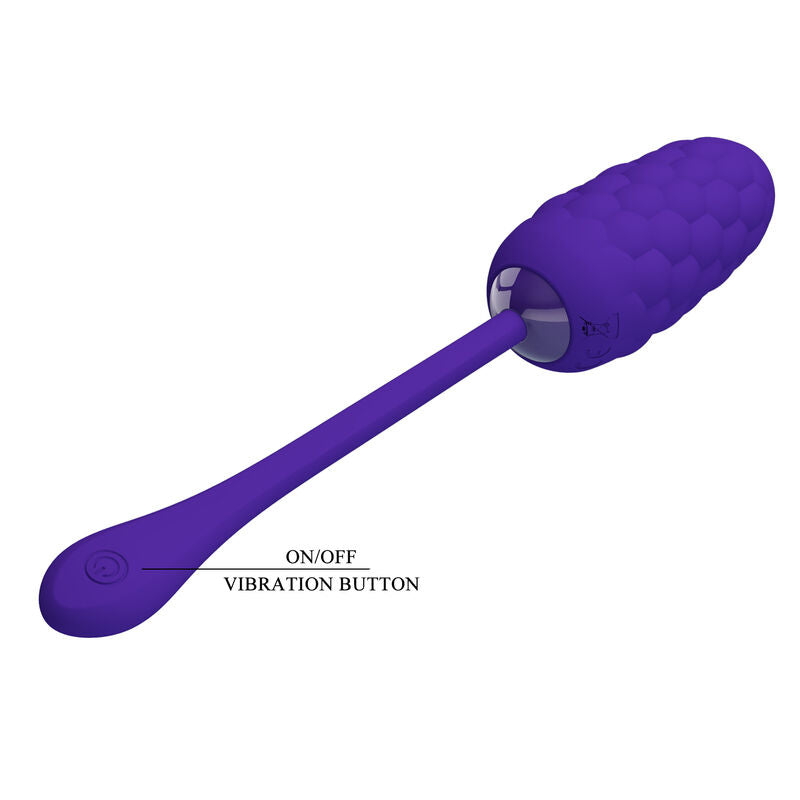 Comprar Pretty Love Huevo Vibrador Lila – Diseño Con Textura Marina Y 12 Funciones De Vibración-Noxtic