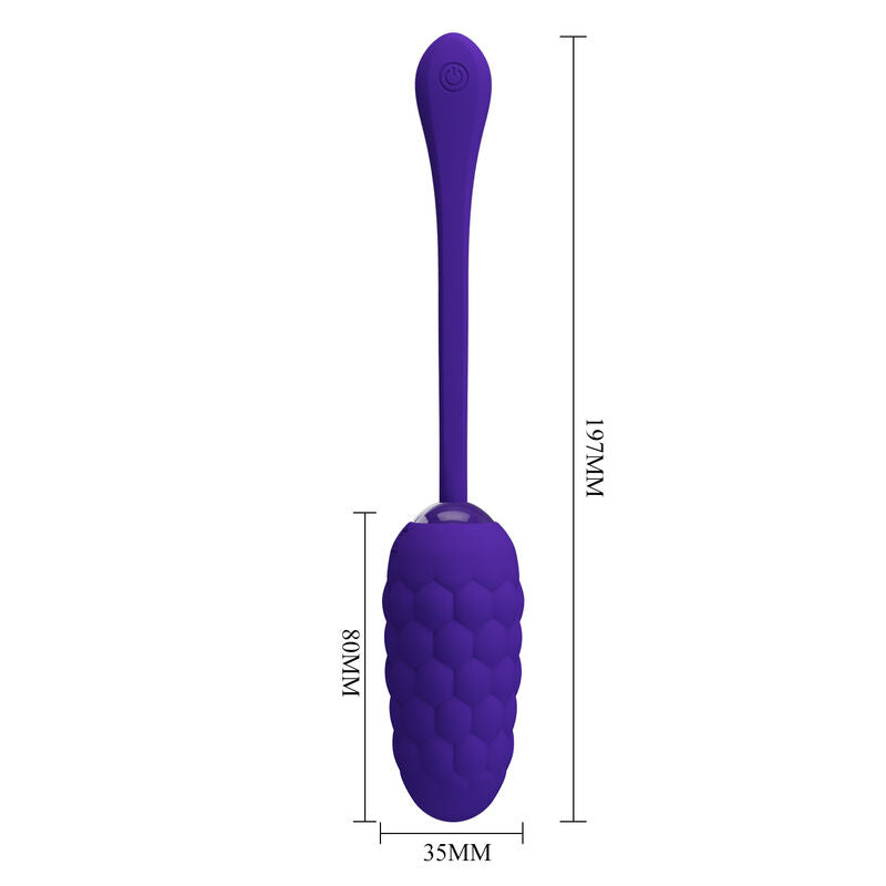 Comprar Pretty Love Huevo Vibrador Lila – Diseño Con Textura Marina Y 12 Funciones De Vibración-Noxtic