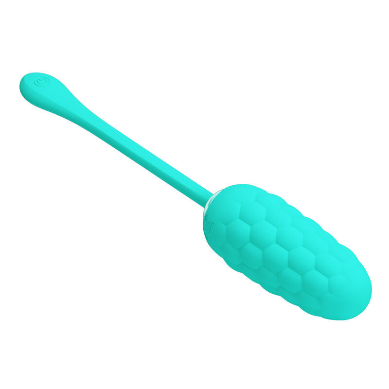 Comprar PRETTY LOVE Huevo Vibrador Verde Agua – Diseño Texturizado Recargable Para Placer Sensorial-Noxtic