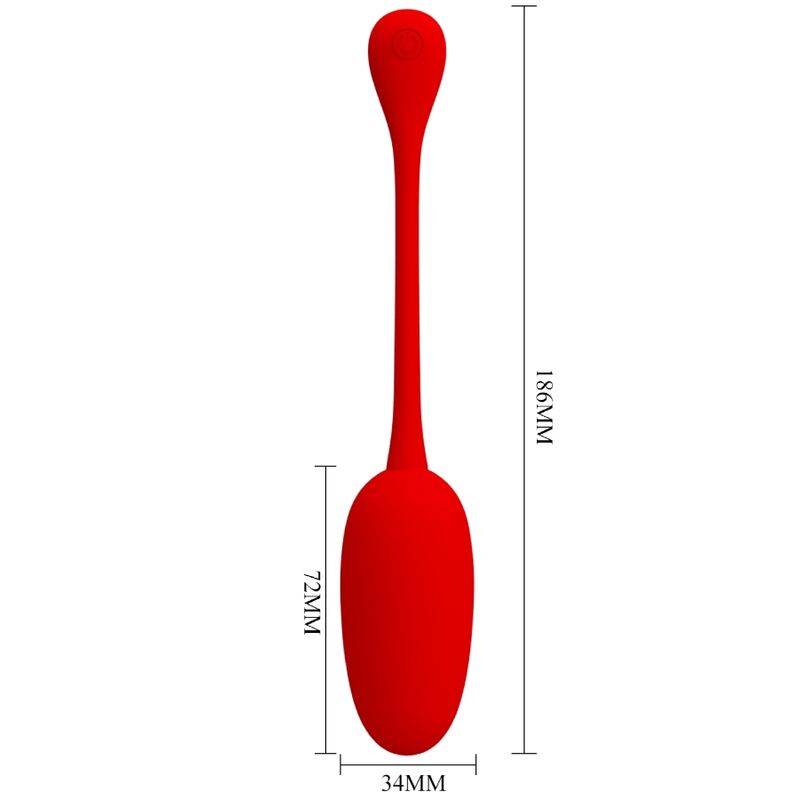 Comprar Pretty Love Knucker Huevo Vibrador Recargable Rojo – 12 Funciones De Vibración Para Estimulación Personalizada-Noxtic