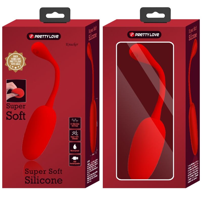 Comprar Pretty Love Knucker Huevo Vibrador Recargable Rojo – 12 Funciones De Vibración Para Estimulación Personalizada-Noxtic