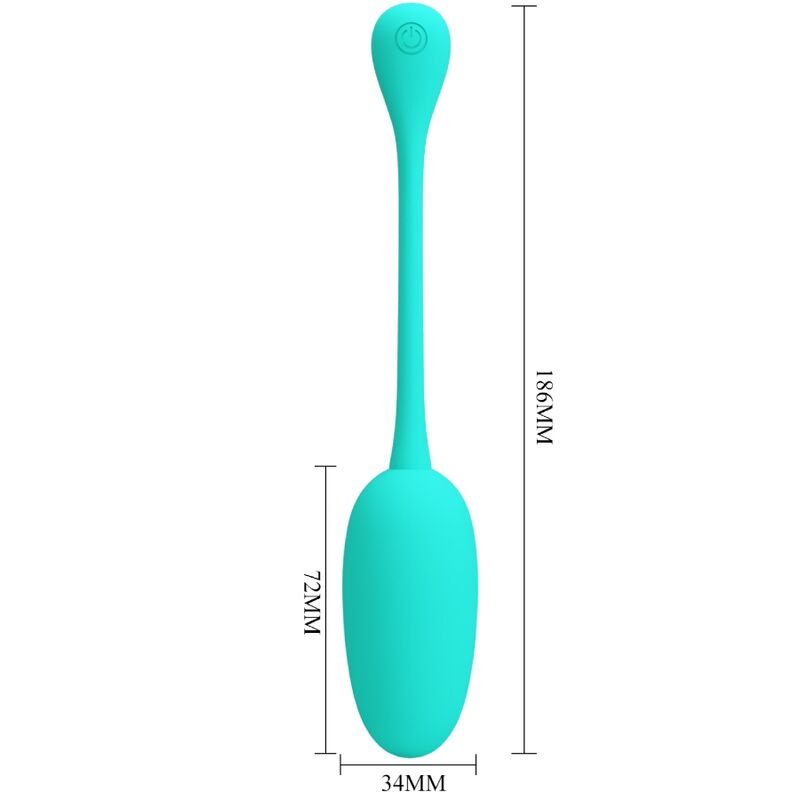Comprar PRETTY LOVE Huevo Vibrador Recargable Verde Agua – Diseño Elegante Para Placer Personalizado-Noxtic