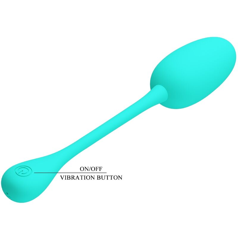 Comprar PRETTY LOVE Huevo Vibrador Recargable Verde Agua – Diseño Elegante Para Placer Personalizado-Noxtic