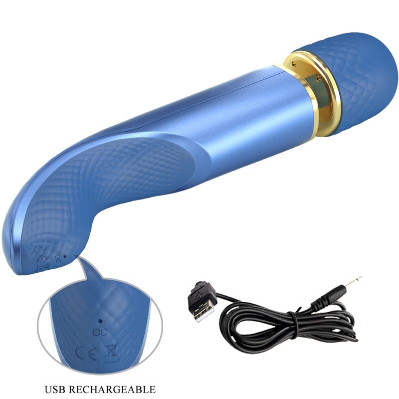 Comprar PRETTY LOVE Masajeador 7 Modos Vibración Azul – Diseño Ergonómico Para Una Experiencia Sensorial Superior-Noxtic