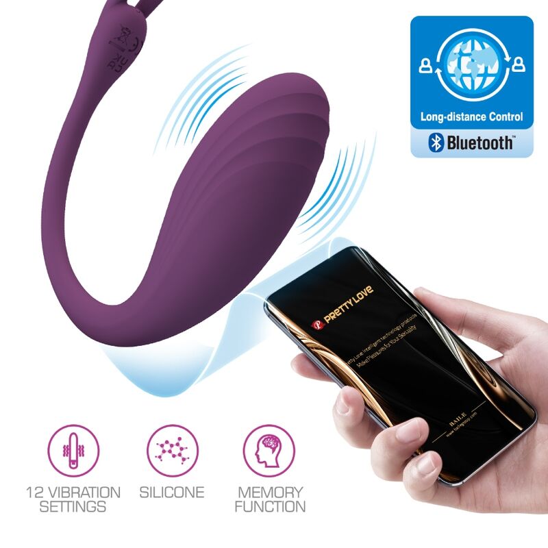 Comprar Pretty Love Catalina Vibrador Control Remoto Lila – Vibrador Recargable Con 12 Funciones Para Placer Discreto-Noxtic