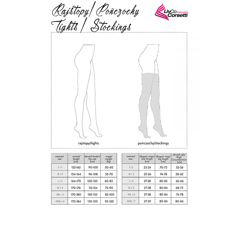 Comprar Livco Corsetti Fashion Lamean LC XG044 Medias Negras – Diseño Elegante Para Realzar La Figura Femenina-Noxtic