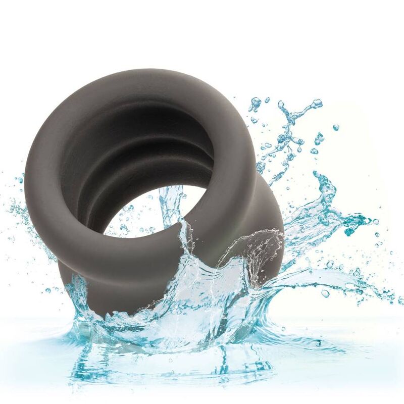 Comprar CALEXOTICS Alpha Anillo Doble Negro – Diseño Elegante Para Mayor Estimulación-Noxtic
