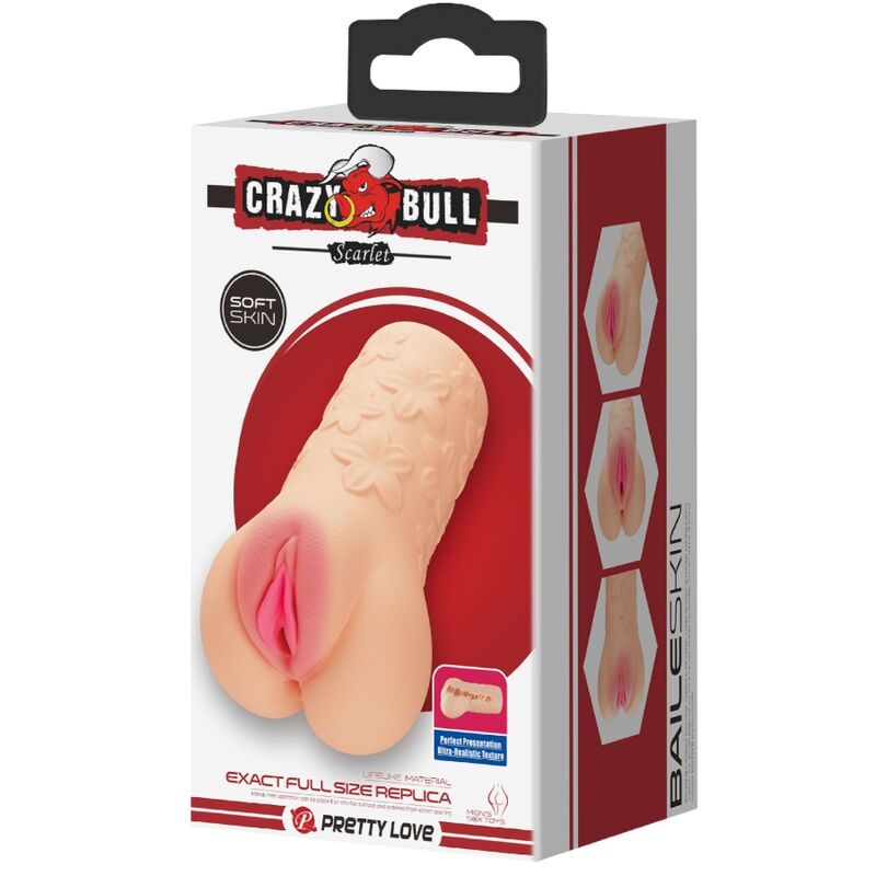 Comprar CRAZY BULL Scarlet Masturbador – Diseño Realista Para Placer Sensorial-Noxtic