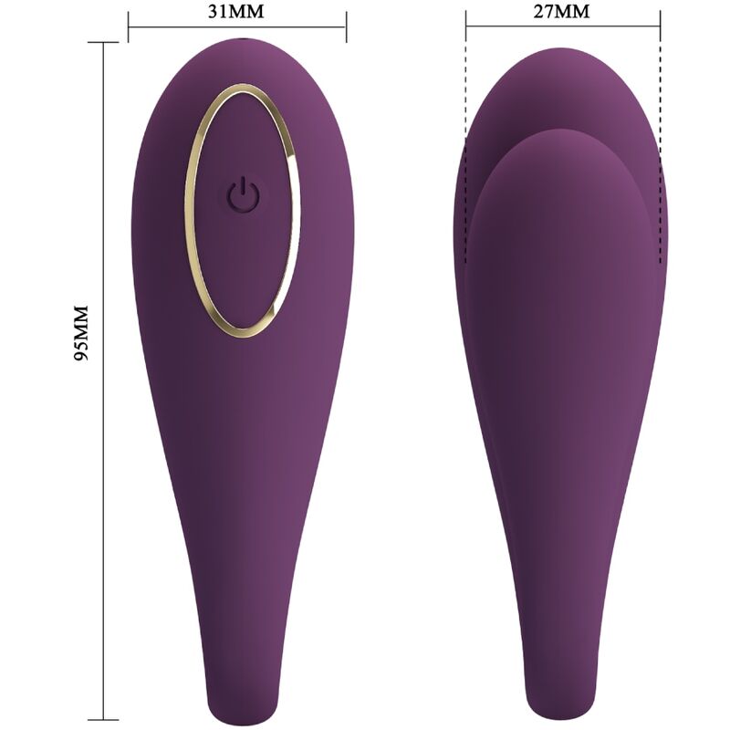 Comprar Pretty Love August Vibrador Doble Placer – Diseño Ergonómico Con Control Remoto App-Noxtic