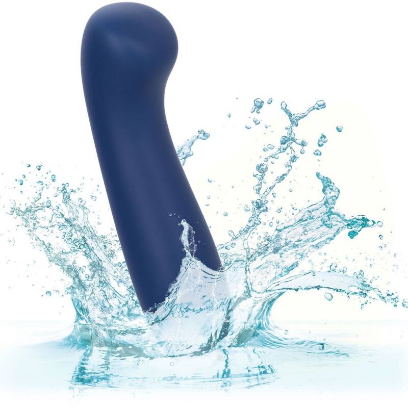 Comprar CALEXOTICS Cashmere Satin G Azul – Masajeador Elegante Con Silicona Médica Hipoalergénica-Noxtic