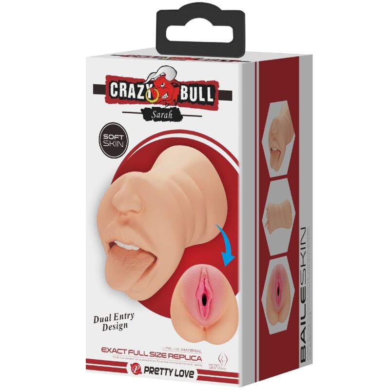 Comprar CRAZY BULL Sarah Masturbador Doble Entrada – Diseño Innovador Para Experiencia Placentera-Noxtic