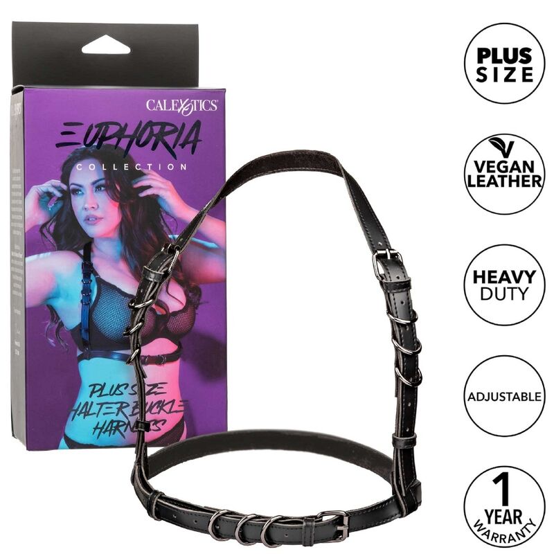 Comprar CALEXOTICS Arnés Halter Euphoria Talla Grande Negro – Diseño Confiable Para Comodidad Y Estilo-Noxtic