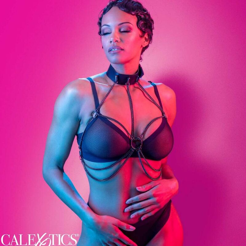 Comprar CALEXOTICS Arnés De Cuello De Cadena Euphoria – Diseño Elegante Para Exploración Sensual-Noxtic