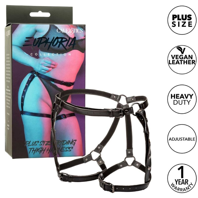 Comprar CALEXOTICS Arnés De Muslo Euphoria Talla Grande – Diseño Versátil Para Placer Intimo Con Estilo-Noxtic