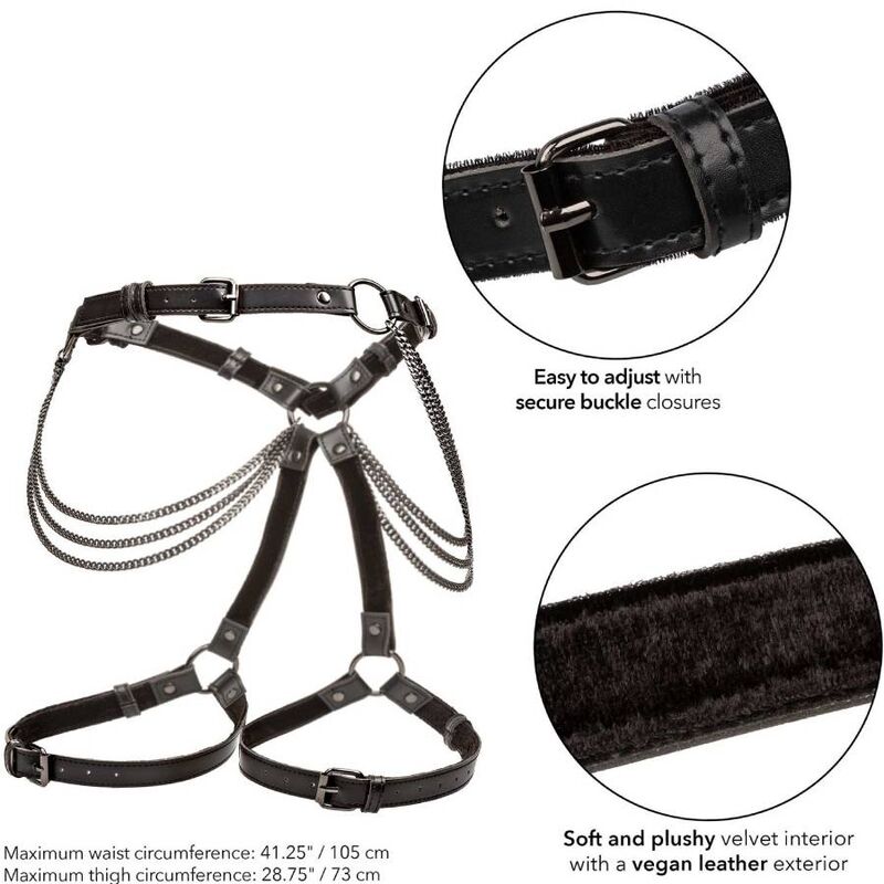 Comprar CALEXOTICS Euphoria Arnés De Muslo Cadena – Diseño Elegante Para Exploración Confiada Del Placer-Noxtic