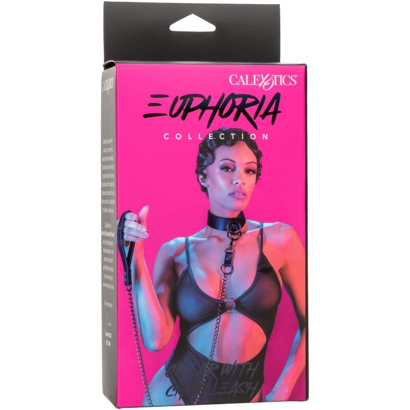 Comprar CALEXOTICS Euphoria Collar Con Correa De Cadena – Accesorio Elegante Para Exploración Sensual-Noxtic